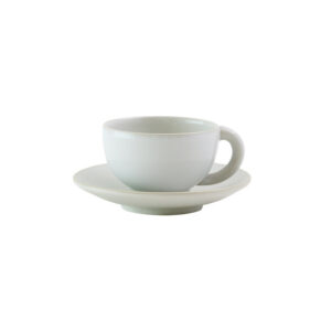 Ceramic Cup and Saucer Set - Snow White