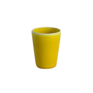 Glazed Ceramic Tumbler - Lemon Yellow