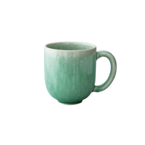 Jade Green Crackle-Glaze Mug