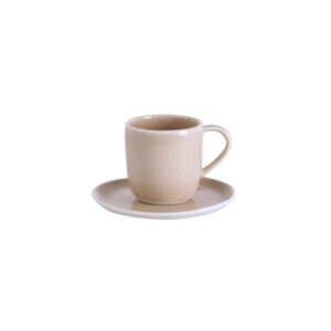 Ceramic Cup and Saucer Set - Tamarisk Green