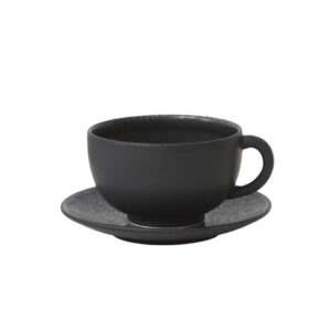 Soft-Glaze Sky Blue Cup and Saucer Set