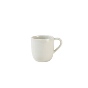 Sculpted Espresso Cup in Quartz White
