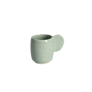 Artisan Stoneware Espresso Cup - Celadon Green